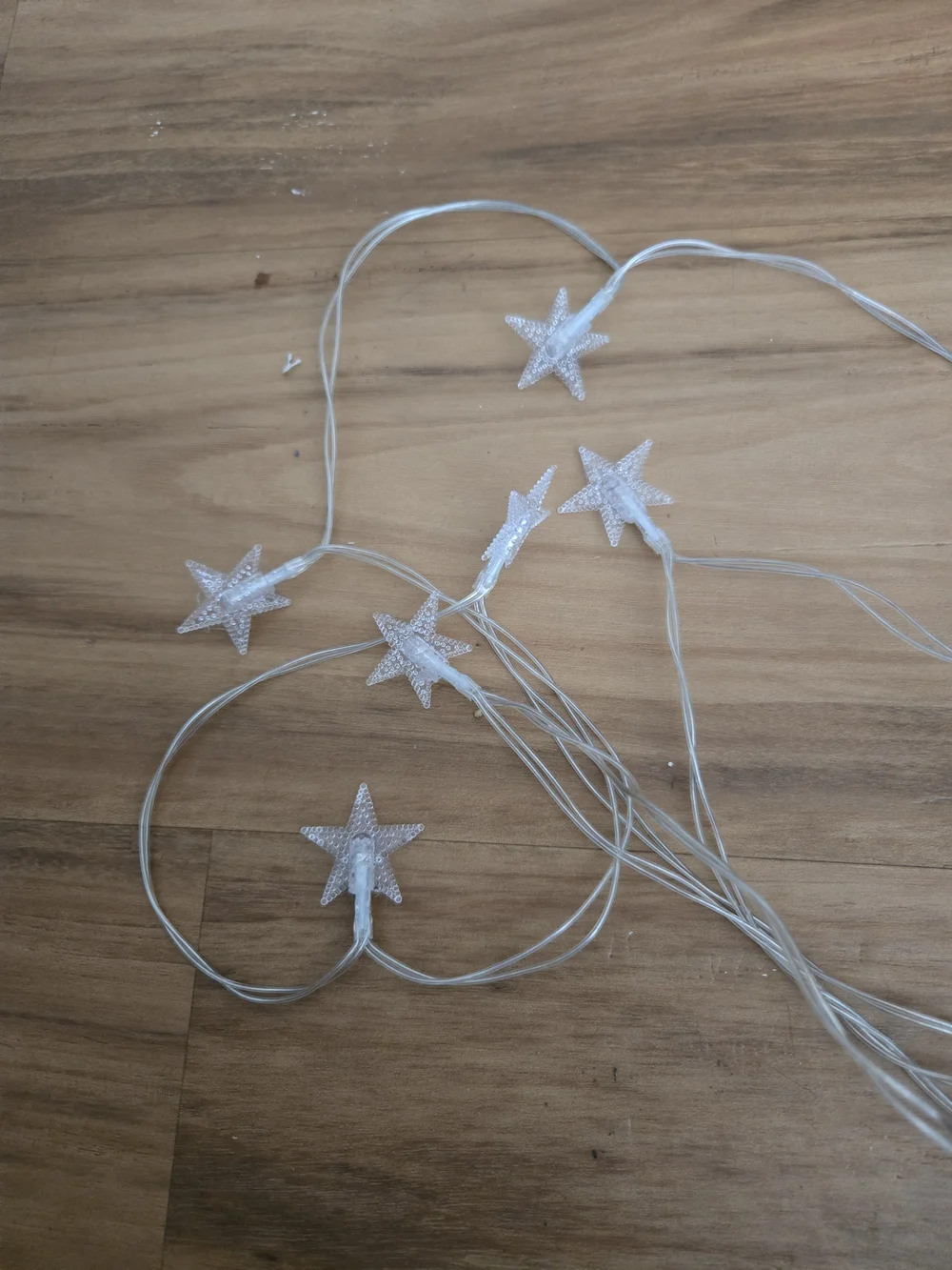 4/$15 Warm White Fairy Star String Lights - Home Holiday 5ft W Batteries